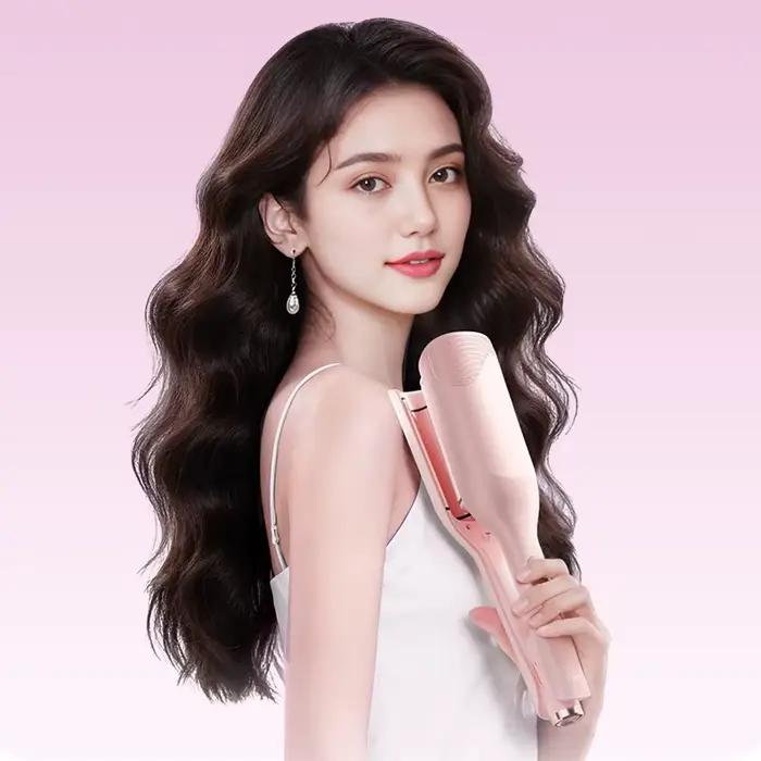 Fer à friser les cheveux baguette outil de coiffure ionique en céramique pour Salon de soins capillaires ondulés