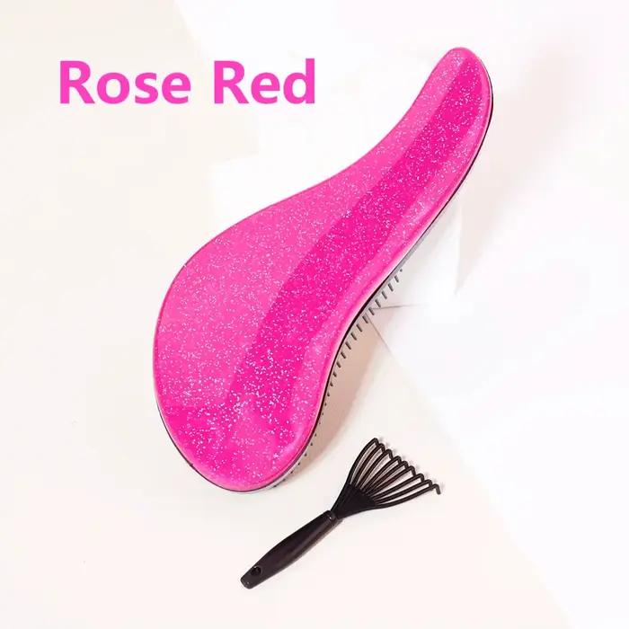 Ensemble de brosses à cheveux en forme de dauphin, adaptées au coiffage à domicile, aux salons de coiffure, antistatiques, spéciales pour les perruques en cheveux naturels
