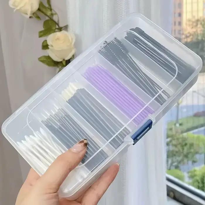 Pinces à cheveux en plastique portables transparentes à 5/6 grilles
