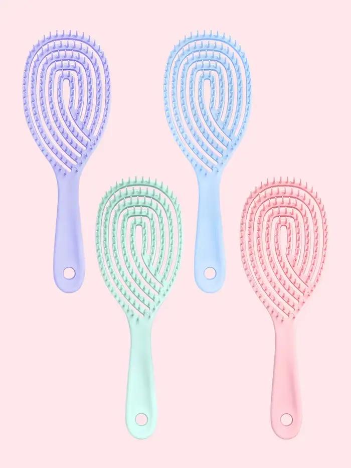 Brosse à cheveux creuse – Peigne de Massage du cuir chevelu à séchage rapide