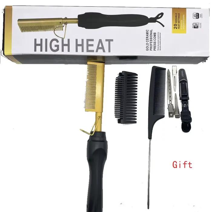 Peigne chaud brosse à lisser les cheveux