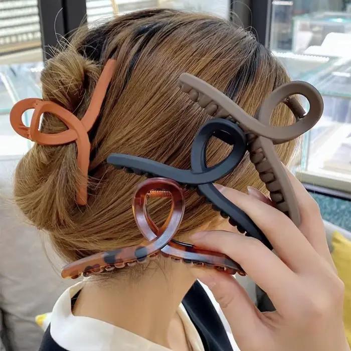 Barrettes à cheveux en acrylique pour femmes