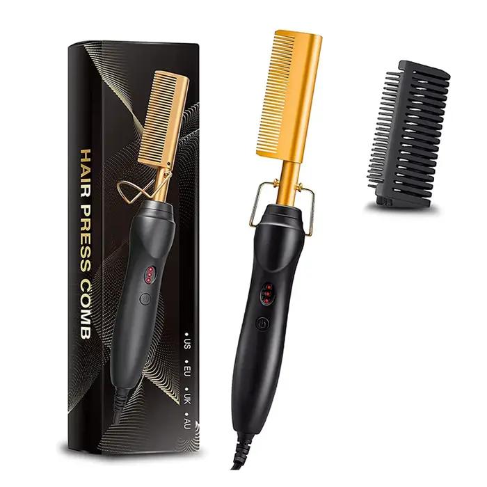 Peigne à cheveux droit portable
