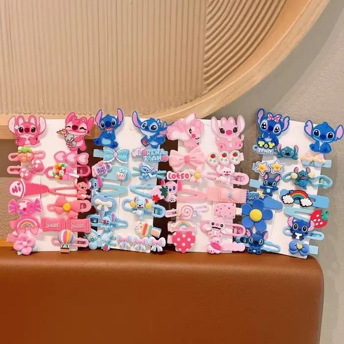 Lot de 14/28 pinces à cheveux Stitch