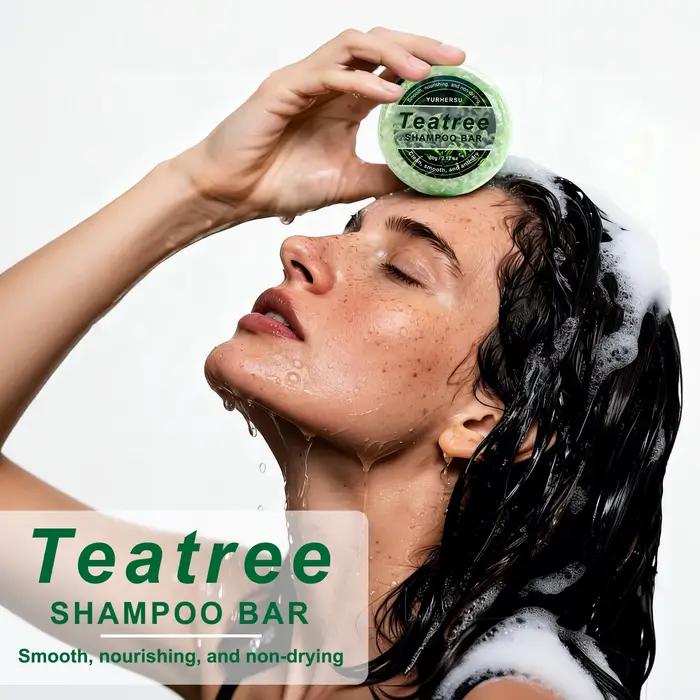 Shampooing Solide Naturel au Théier – Contrôle du Sébum