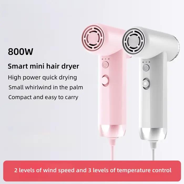 Mini sèche-cheveux haute vitesse pour dortoir