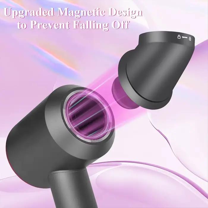 Lillili pour sèche-cheveux Dyson Supersonic : Baril conique long et adaptateur de connecteur amélioré avec brosse volumisante ro