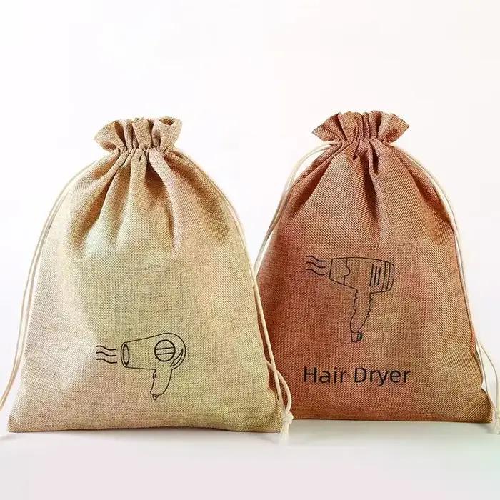 Sac de rangement pour sèche-cheveux avec cordon de serrage