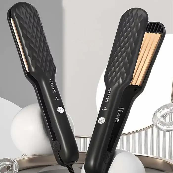 Lisseur et boucleur professionnel en céramique à réglage de température, fer à lisser haute chaleur pour la maison et le salon, outils de coiffure