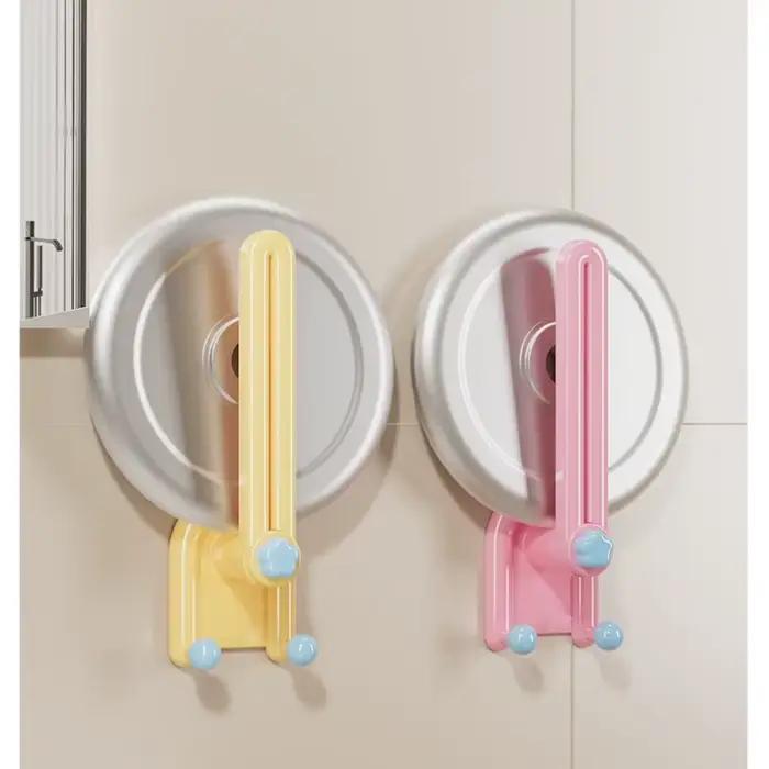 Support de rangement mural multifonctionnel sans perforation pour accessoires capillaires