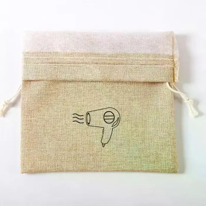 Sac de rangement pour sèche-cheveux avec cordon de serrage