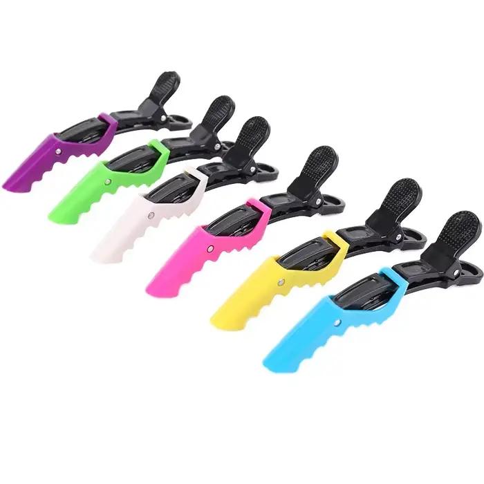 Mode professionnelle 6 pièces/ensemble outil de tondeuse de coiffure pince à cheveux Alligator épingle