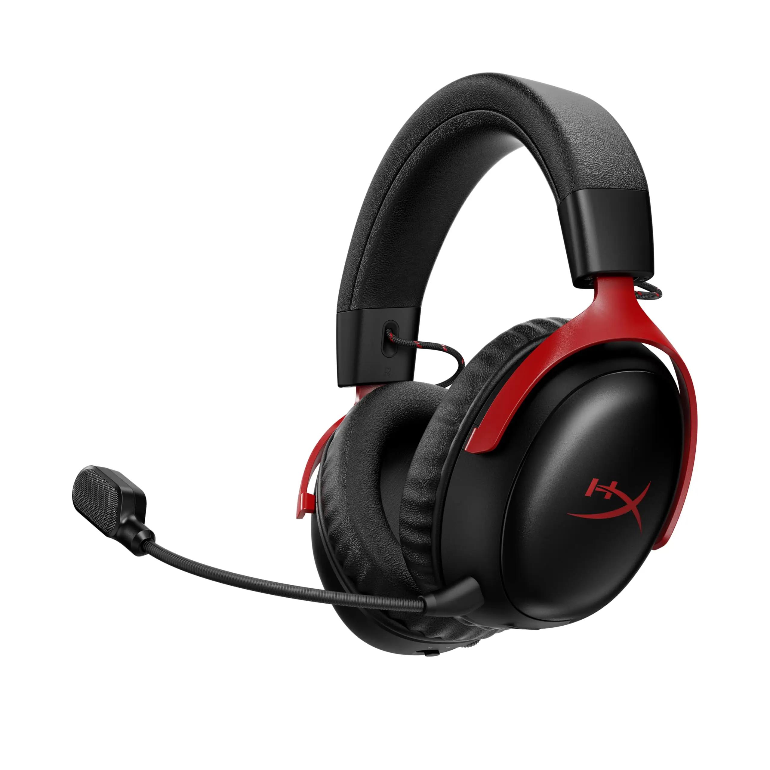 HYPERX Cloud Ⅲ 3 Casque de jeu filaire noir et rouge avec effet sonore DTS, unité de sonorisation de