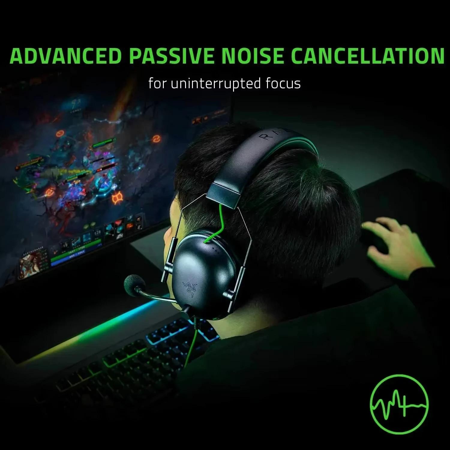 Casque de jeu filaire Razer BlackShark V2 X, son surround 7.1, micro HyperClear, léger, pour PC, PS4, PS5, Xbox