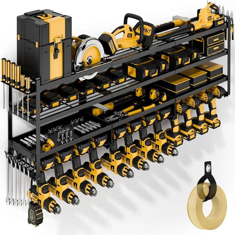 Support de perceuse multifonctionnel en fer, support mural pour outils électriques, support de rangement pour perceuse à main, tournevis de Garage, organisateur d'outils