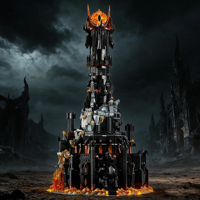 5471 pièces de blocs de construction modèle Black Tower Dark 2024, nouvelle décoration pour la maison, décoration pour garçon, cadeau d'anniversaire pour adulte