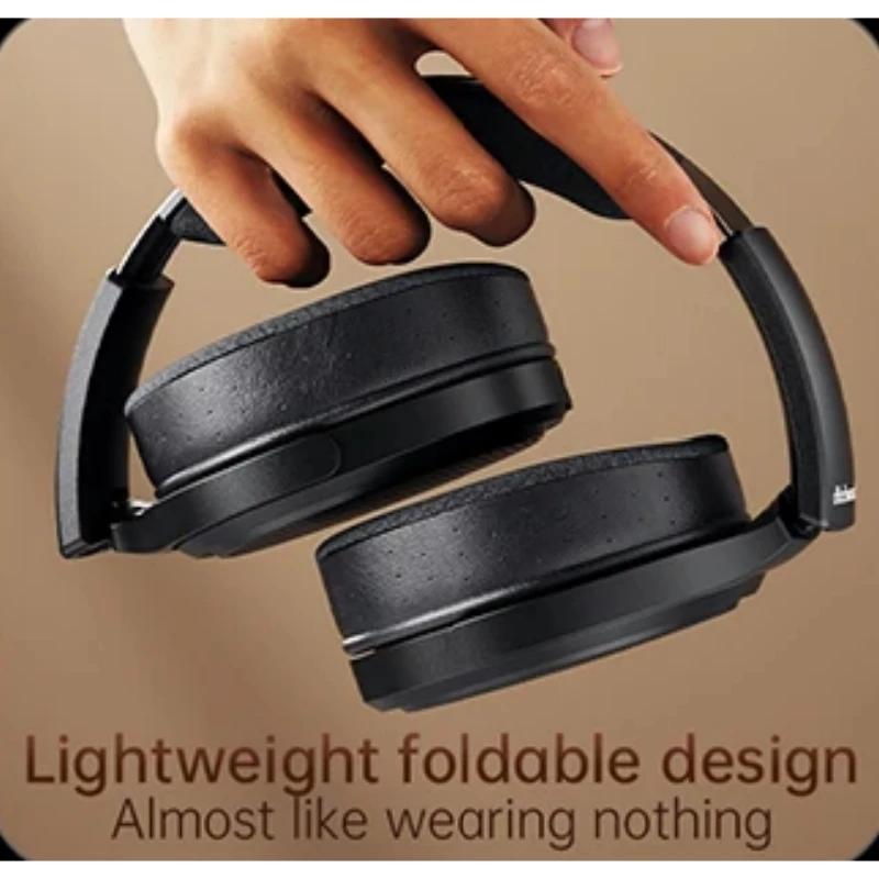 Écouteurs audiophiles magnétiques planaire sur l'oreille avec conception de pilote planaire 95x86mm, bandeau réglable, câble 4.4mm/3.5mm