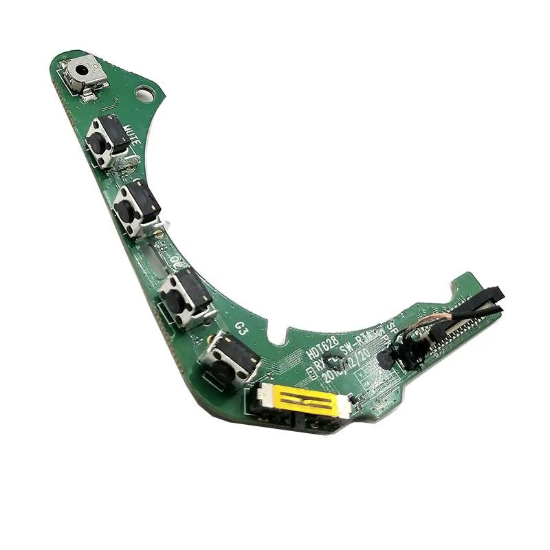 Bouton de casque avec circuit imprimé pour casques de jeu sans fil Logitech G933 G935 Artemis Spectrum