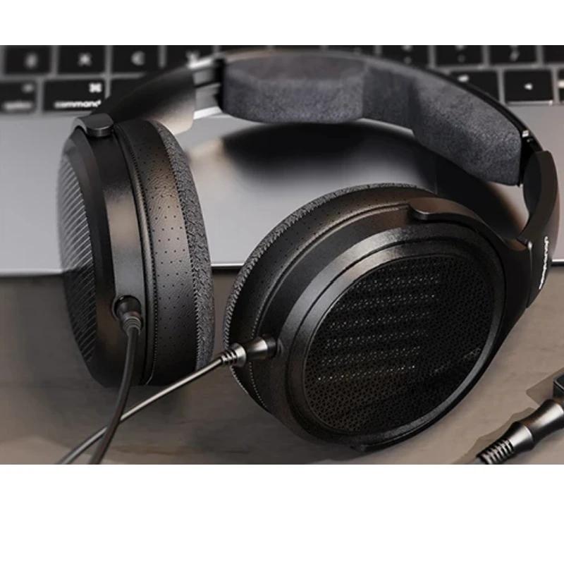 Casque audio filaire supra-auriculaire FiiO JT7 avec transducteurs magnétiques planaires, design planaire 95x86mm, câble 4.4mm/3.5mm, serre-tête réglable