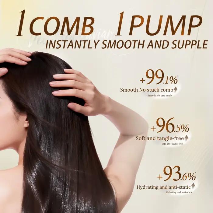 Masque capillaire à la kératine 500ml pour la restauration des cheveux abîmés, masque au caviar, sha