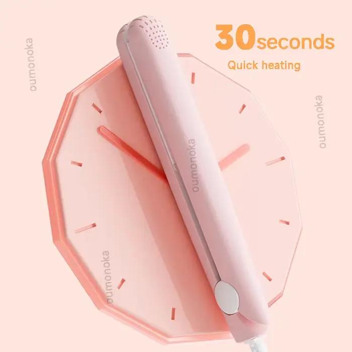 Fer à cheveux 3 en 1, fer plat, brosse à lisser, peigne, Mini fer à lisser et fer à friser, outils d