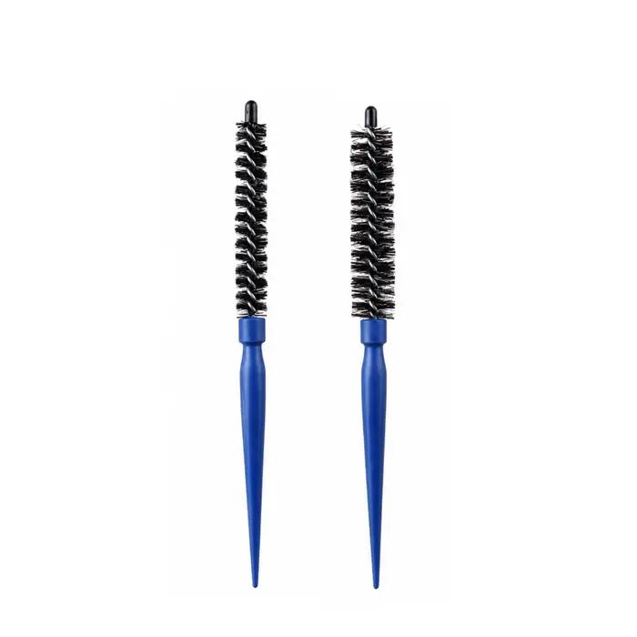 Lot de 2 mini brosses à cheveux torsadées rondes 16/22 mm, petites brosses à volume pour racines, pe