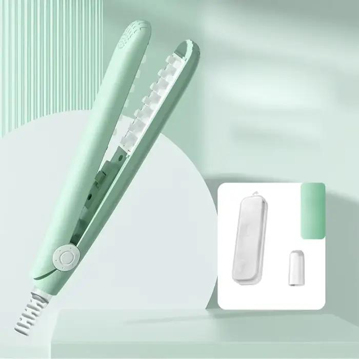 Mini fer à friser pour cheveux moelleux, grille 3D, attelle de bigoudi, Portable, en céramique de ha