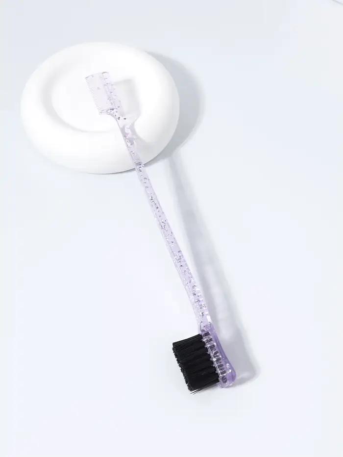 Brosse de contrôle de bord Double face, brosse à sourcils de beauté de coiffure naturelle, spéciale
