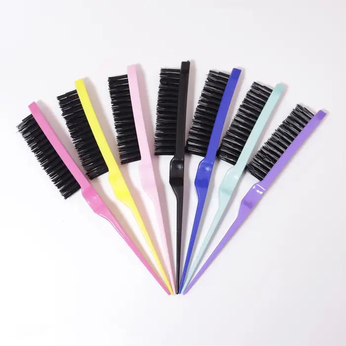Brosse à queue de Rat 1/7 pièces, pour le peignage du dos, le volumisation des racines et le Massage