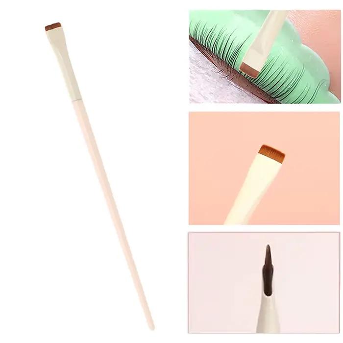 Brosse permanente à tête plate, 5 pièces, brosse de coiffure, stratification des cils, outil de sépa