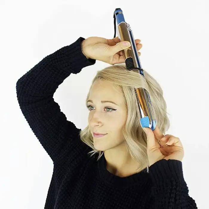 750 ℉ Fer à lisser professionnel en acier inoxydable, fer plat pour tous les Types de cheveux et f