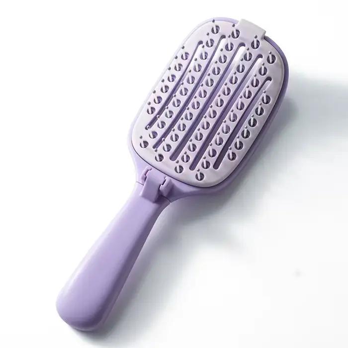 Brosse à cheveux auto-nettoyante, masseur de cuir chevelu, anti-frisottis, volumisante, outil de coi