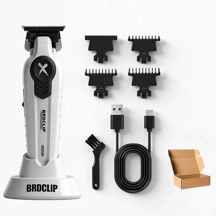 Tondeuse à cheveux professionnelle sans fil Salon BRDCLIP Classic Trimmer avec lames à coupe zéro, b