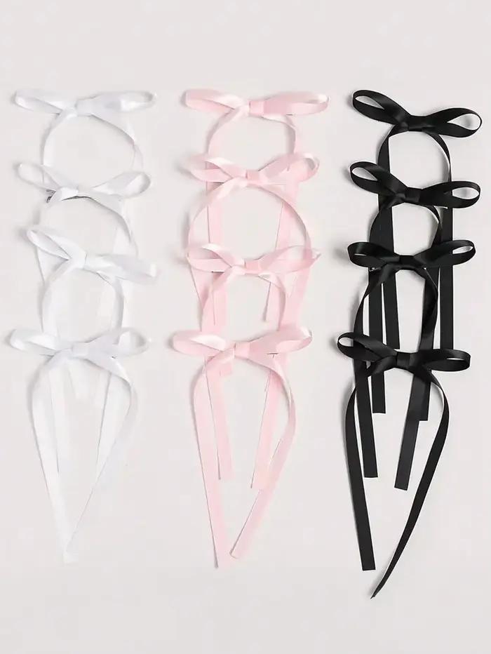 Pinces à cheveux en ruban avec nœud doux pour femmes et filles, 2/12/36 pièces, accessoires de cheve