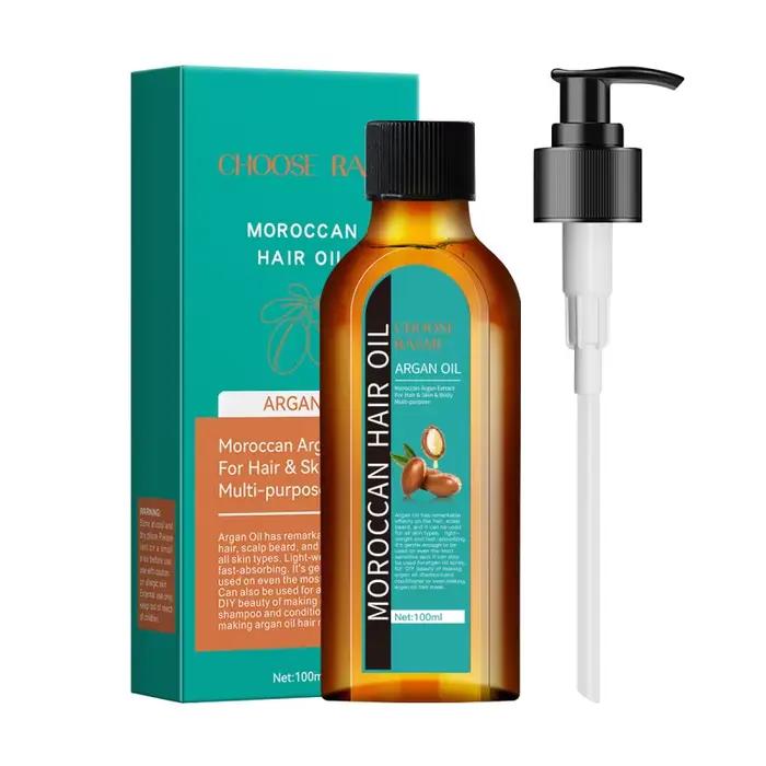L'huile essentielle de soin capillaire empêche les cheveux secs et fendus, hydrate en douceur, nourr