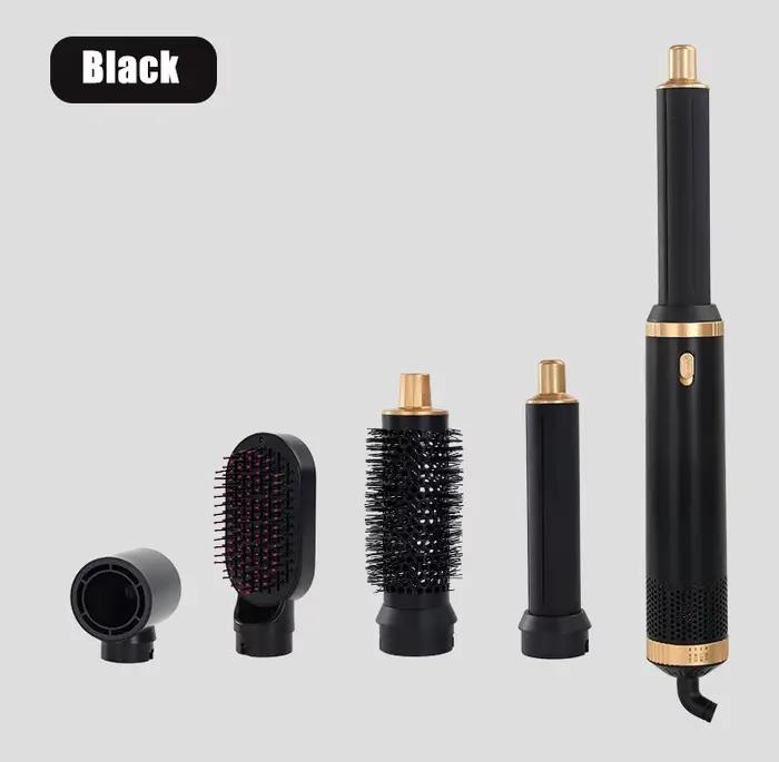 5 en 1 sèche-cheveux brosse peigne chaud ensemble professionnel fer à friser lisseur de cheveux outi