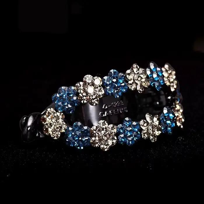 Accessoire Cheveux Fille Cadeau Élastique à Cheveux Strass Coiffe Femme Pince à Cheveux Coiffe Style
