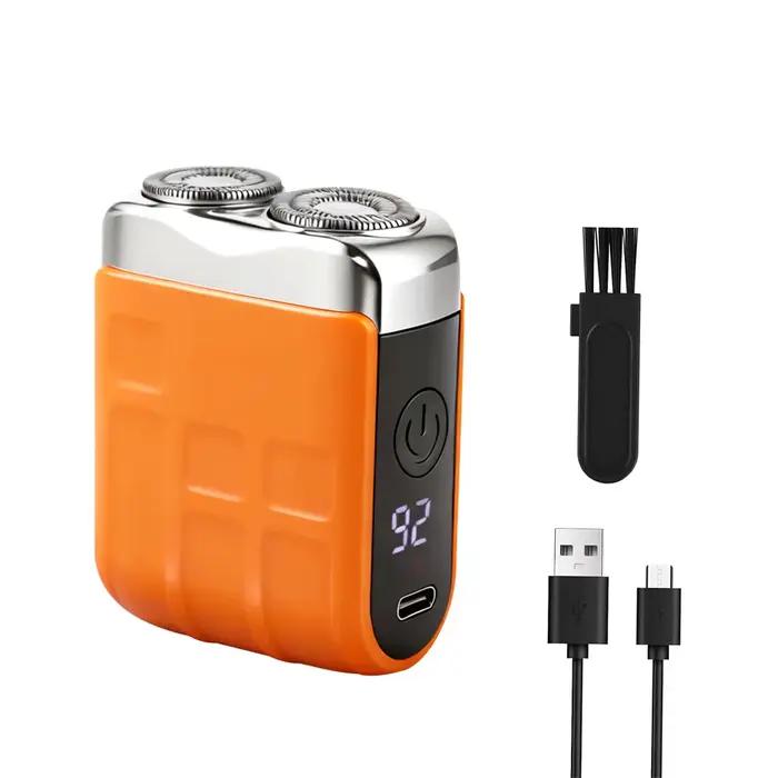 Rasoir électrique pour hommes lame à double tête rasoir électrique tondeuse à barbe faciale Recharge