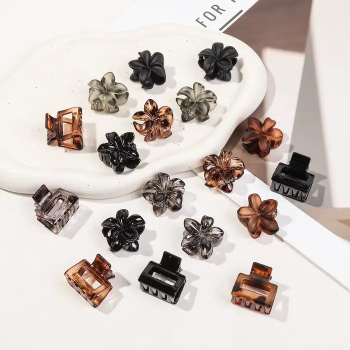 Nouvelle mode 12 pièces/ensemble petites Barrettes à cheveux géométriques florales pour enfants femm