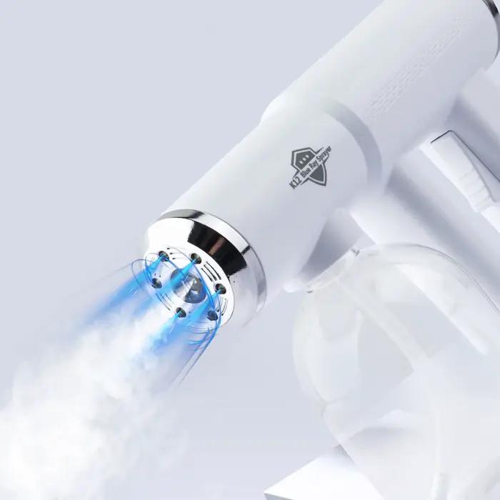 Bouteille de pulvérisation Nano à lumière bleue de 300ML, pistolet de pulvérisation à vapeur électri