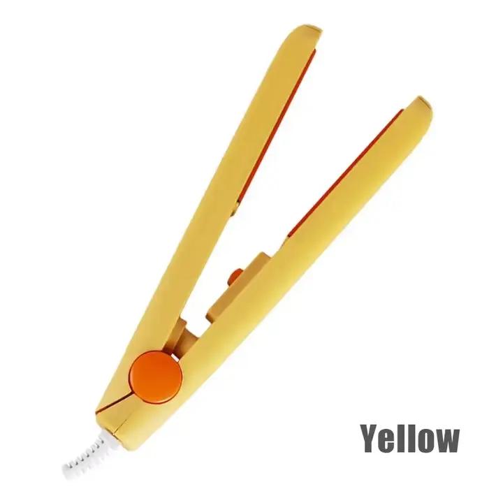 Mini fer à lisser les cheveux presse-papiers petite prise d'alimentation friser cheveux raides fille