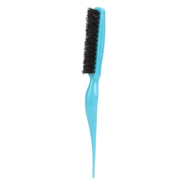 Brosse à touffeter les cheveux en nylon, outil de coiffure durable bleu, brosse à démêler profession