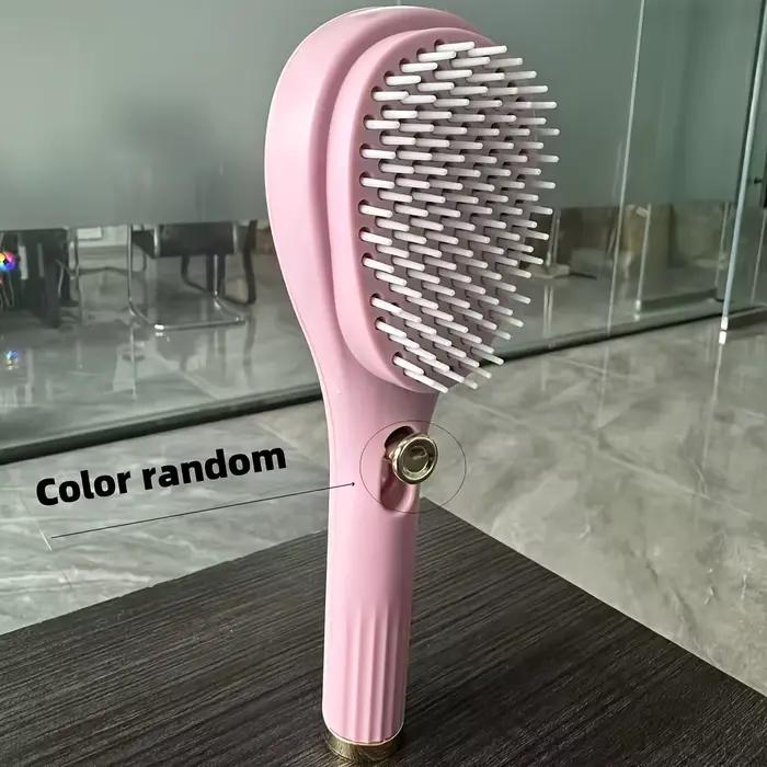 Brosse à cheveux autonettoyante pour femmes, brosse à cheveux rétractable facile à nettoyer, brosse