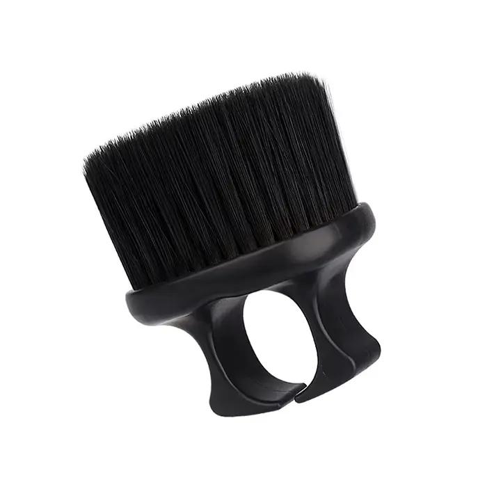 Brosse à doigts pour coiffeur, brosse de nettoyage pour barbier, brosse à dépoussiérer le cou, outil