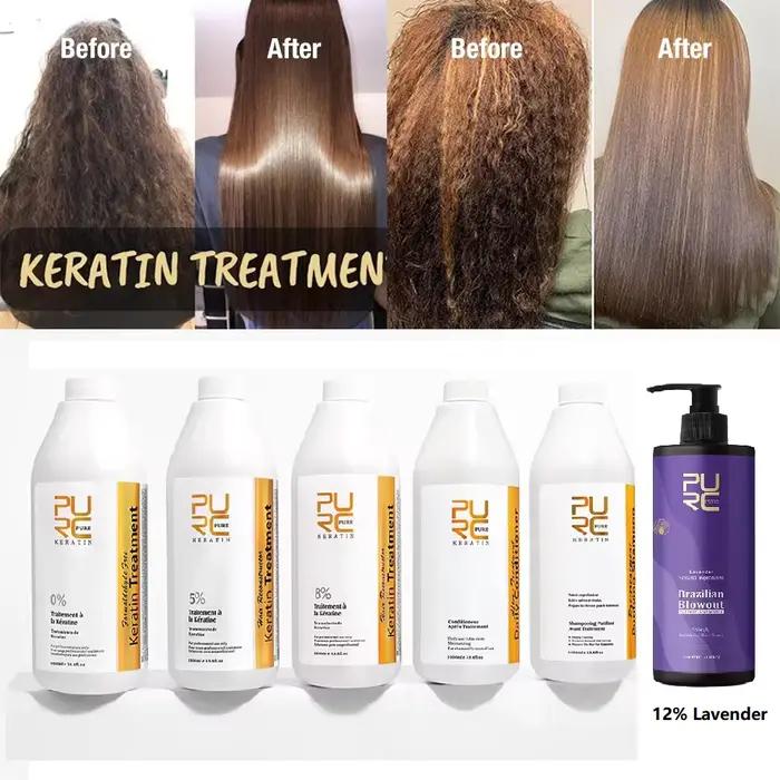 KerBrian-Traitement lissant pour cheveux bouclés et crépus, Produits de salon brésiliens, Soin lissa