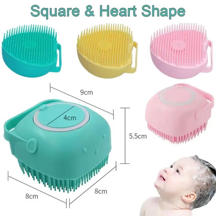 Brosse de bain en Silicone pour shampoing, peigne de Massage, brosse de toilettage, accessoires de b