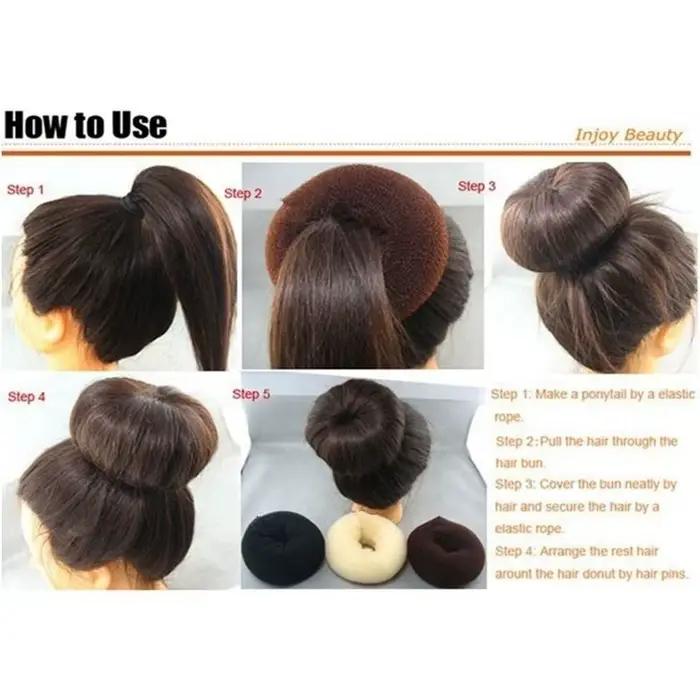 Grand chignon de cheveux de 14CM, beignets de princesse, couvre-chef en boulette de viande, accessoi