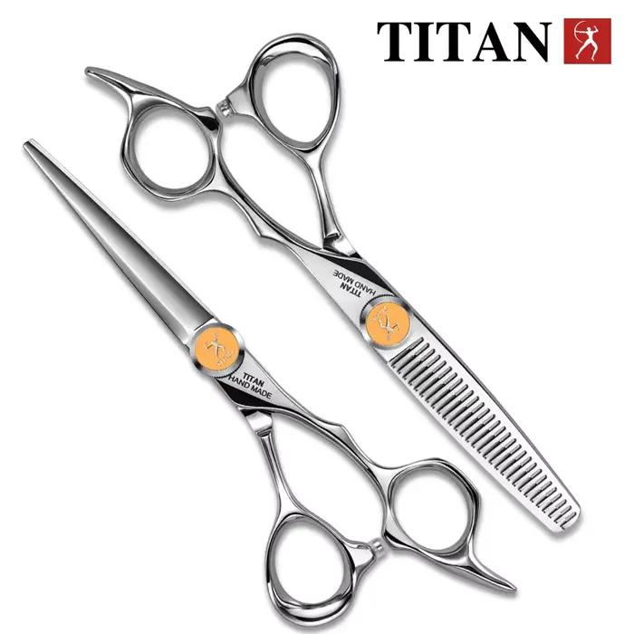 Titan ciseaux à cheveux professionnels coupe amincissante ciseaux à cheveux de barbier ciseaux de co