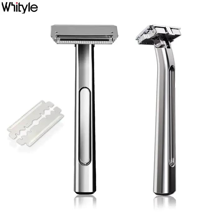 Whityle 20T Glide Pro 4D rasoir de sécurité Super Double tranchant demi-lame avec sac de rangement e