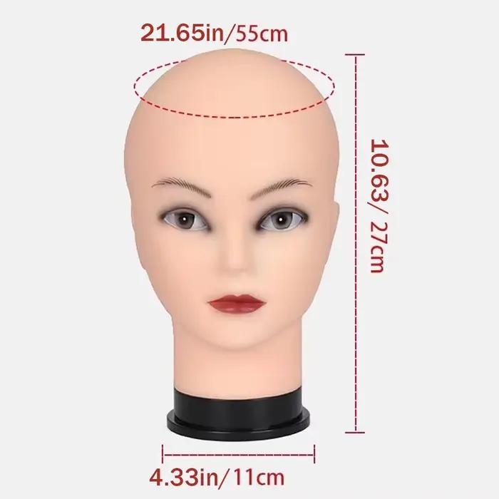 Tête de mannequin chauve-mannequin de formation en cosmétologie professionnelle chauve pour la fabri